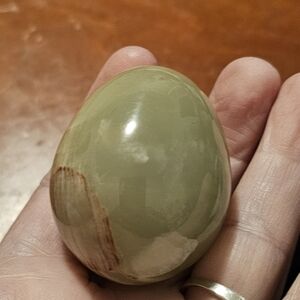 Green Polished Stone Egg(Jade And Marble)